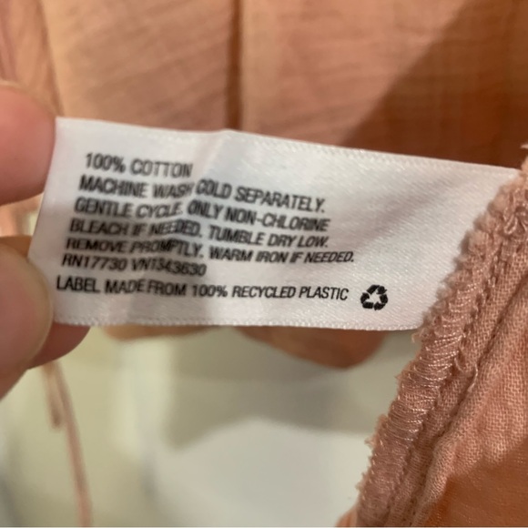 Ava & Viv Top Women's Plus Size 2X Balloon L/S Blush Color V Neck ** 1 Flaw ** - Picture 12 of 13